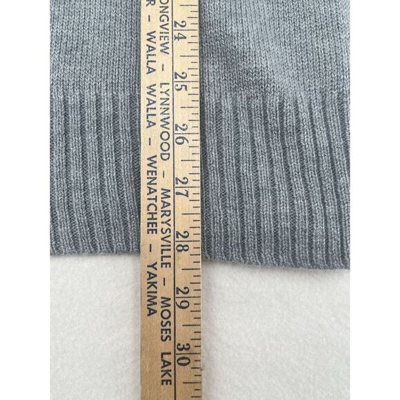 Lane Bryant Angora Blend Sweater Size 22/24 Gray Soft Ruffle VNeck New With Tags - Picture 7 of 10